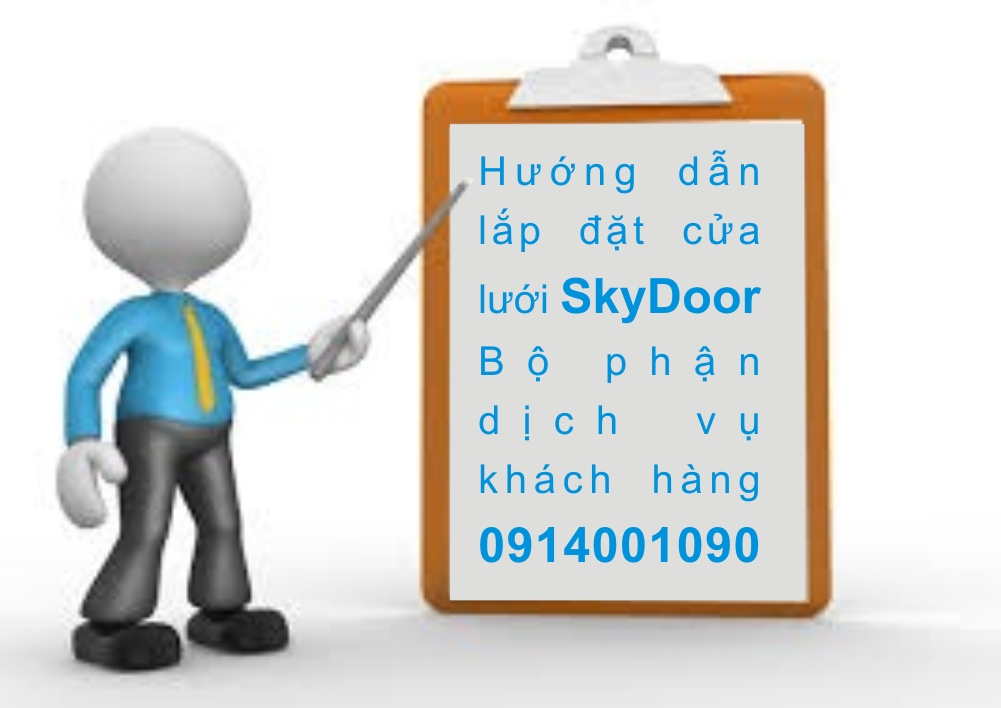 Có hướng dẫn về cách lắp đặt sản phẩm cửa lưới SkyDoor